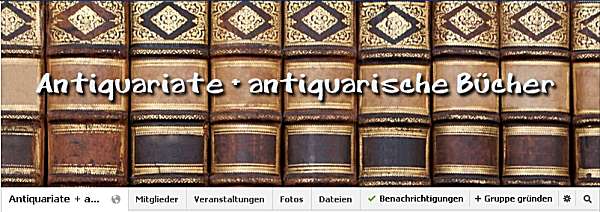 facbook-Gruppe Antiquariate + antiquarische Bücher