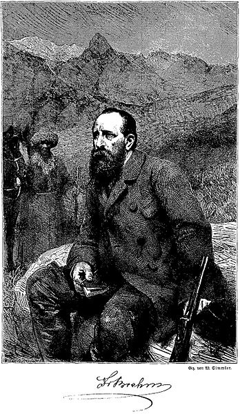 Wilhlem Simmler (1840−1914): Portrait Alfred Brehm (ca. 1860)